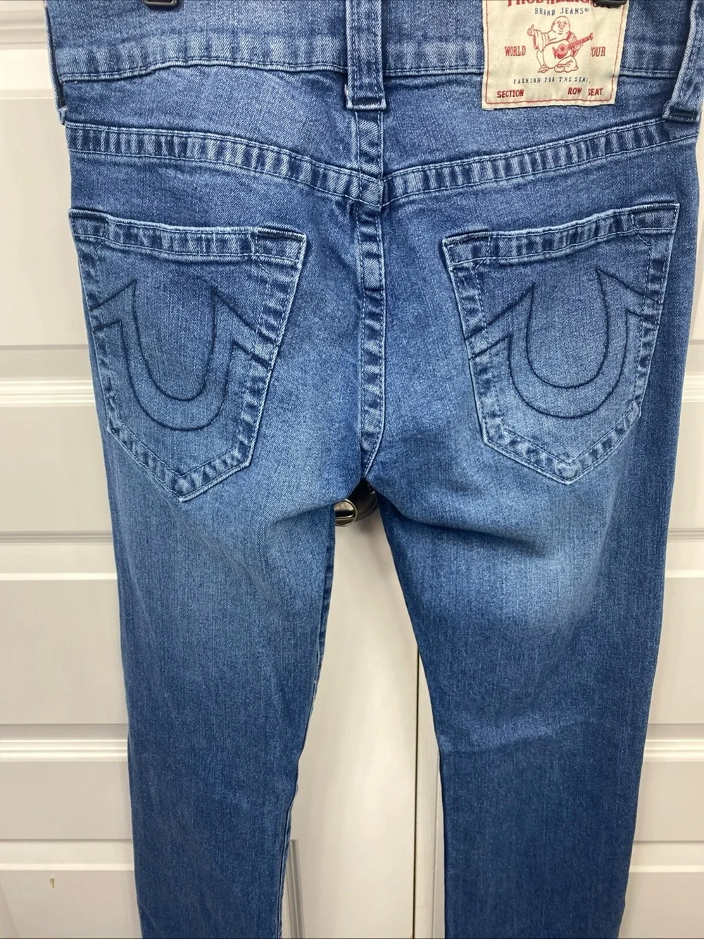 True Religion Ricky Jeans Mens Size 29x33 Denim Medium Wash Cotton